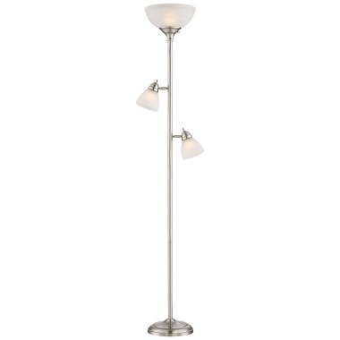 360-Lighting-Ellery-Modern-Tree-Torchiere-Floor-Lamp-Standing-3-Light-72-Tall-Brushed-Nickel-Silver-Frosted-White-Glass-Shade-Decor-for-Living-Room-Reading-House-16
