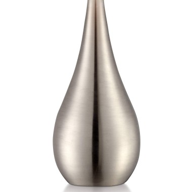 360-Lighting-Modern-Accent-Table-Lamp-21-High-Brushed-Nickel-Silver-Metal-Teardrop-White-Cylinder-Uno-Shade-Decor-for-Bedroom-Living-Room-House-Home-Bedside-Nig-4